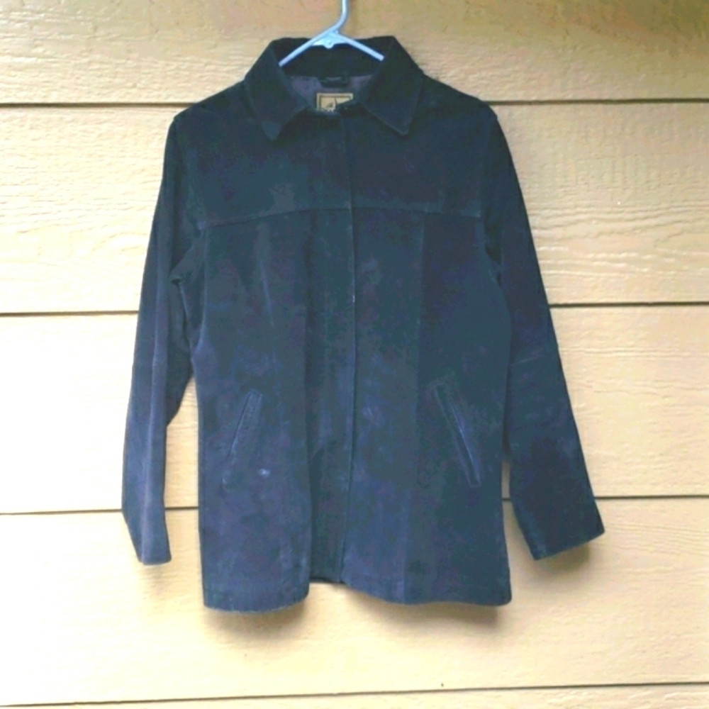 Vintage AMI Black suede  Leather Jacket S